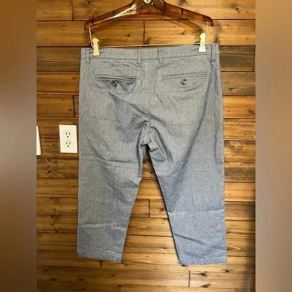 Ted Baker London woman’s trouser cropped pants size 36R color Blue gray - Picture 3 of 11